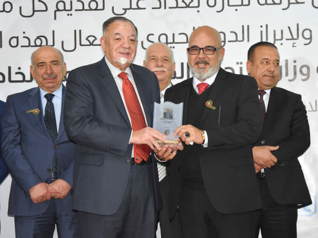 Mr. Jabbar Warshan was honored by the Ministry of Commercee