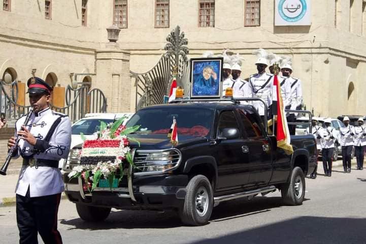 وزارة الثقافة والسياحة والاثار تشارك في تشييع الفنان الكبير محسن فرحان